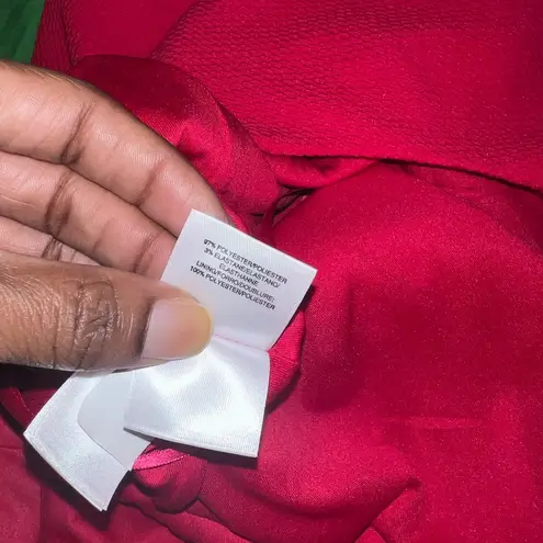 Pappagallo Brooke Red Mini Dress with Gold Accents size 10