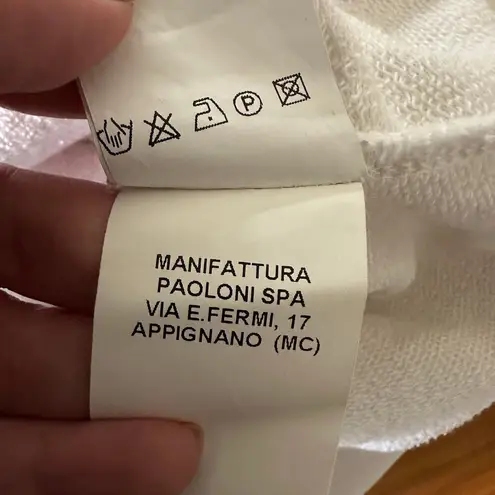 MSGM Black Red & White Maglia Tie Dye Flame French Terry Sweatshirt Extra Small Size XS