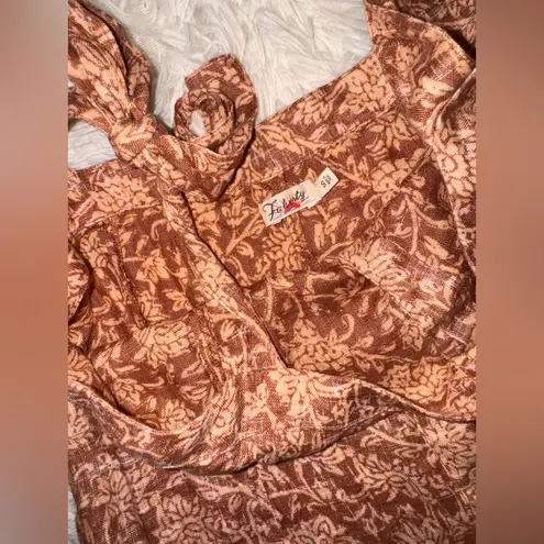 Faherty NWOT Kendall Dress Maxi Dress Button Linen Bronze
Riviera Floral Sz S