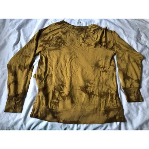 JoyLab NWT  Women's Soft Lightweight tie-dye Sweatshirt sz L Gilded overdye