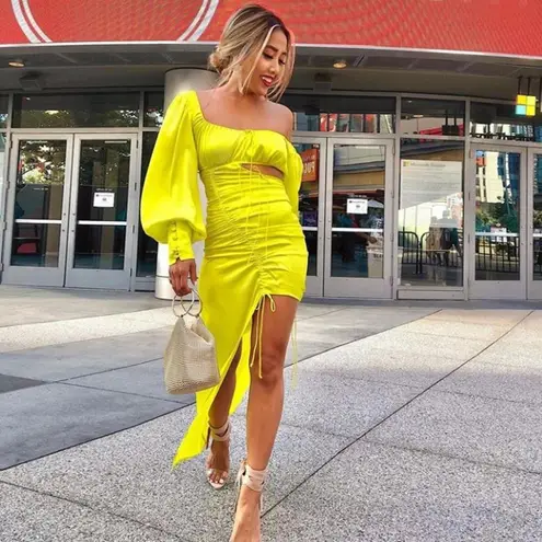 olga berg Bianca Ball Mesh Handle Bag in Gold One Size Womens Clutch evening