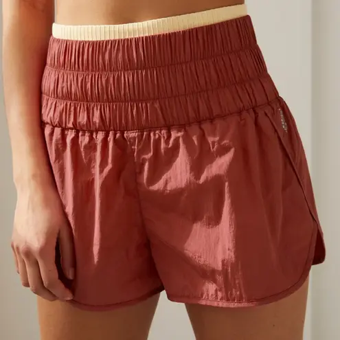 free people FP movement the way home shorts red rendezvous NWT XS