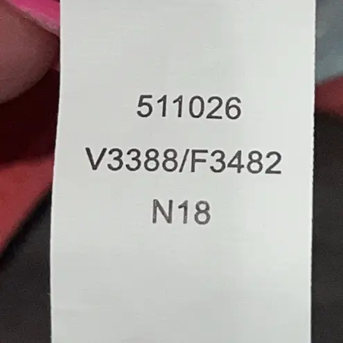 Lands' End Women's Modest Keyhole High Neck Tankini Swim Top Size 8D Coral Teal