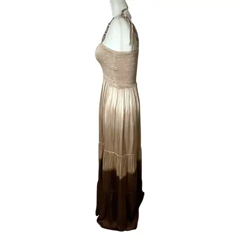 Rays for Days x REVOLVE Eleanor Maxi Dress in Carmel Ombre Small New Womens Brown