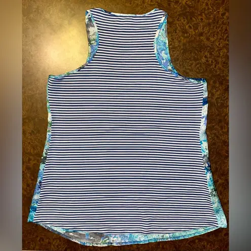 Willi Smith Mixed Material Modern Abstract Tank - size medium