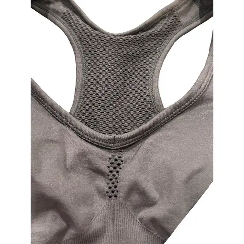 Zella  Sports Bra Women's XS Gray Seamless Racerback Top Activewear Athleisure