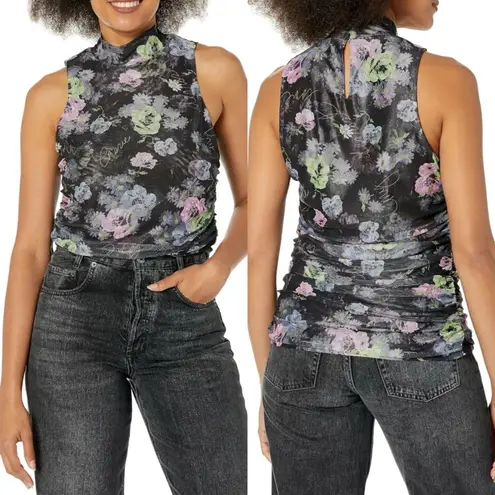 Cinq à Sept  Midnight Bloom Floral Print Sleeveless Shirt, Size XS New w/Tag $195