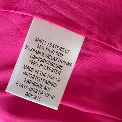 Milly Women's Mini Dress Size 6 Pink Flutter Sleeve Cocktail Party Silk Blend