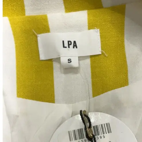 LPA Revolve  Boxy Blazer Yellow Gold White Double Breast Small