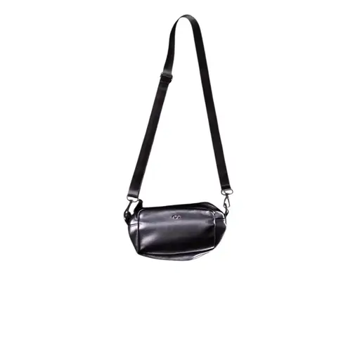 Calia Black Faux Leather Belt Bag