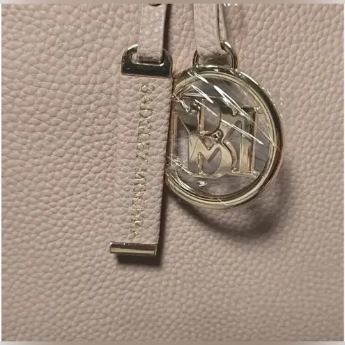 Badgley Mischka Large Decorative Chain Open Tote in Taupe Vegan Leather NEW