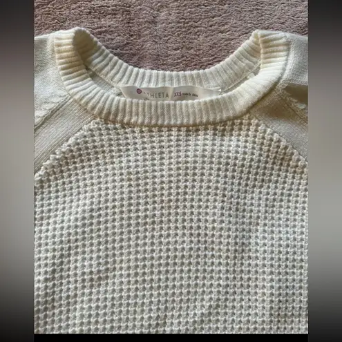 Athleta  Women’s Crew Neck sweater sport yoga‎ knit fashion Long Sleeve Sz 2XS
