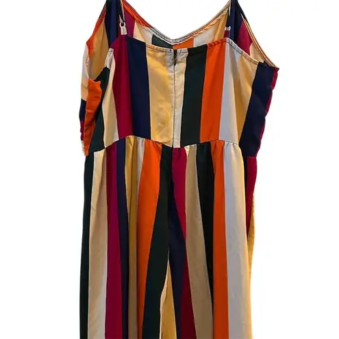 Andree by Unit Women's Striped Sleeveless Jumpsuit Medium Multicolor