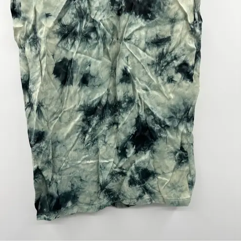ZARA The Batik Blue Tie Dye Pull-On Midi Skirt Sz M