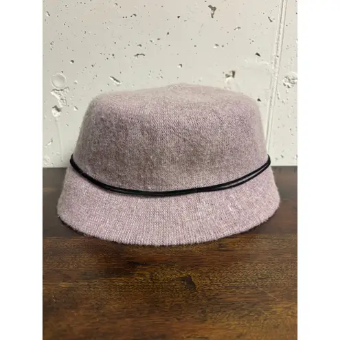 Vintage Sears Wool Blend Cloche Hat Purple with Black Flower – One Size