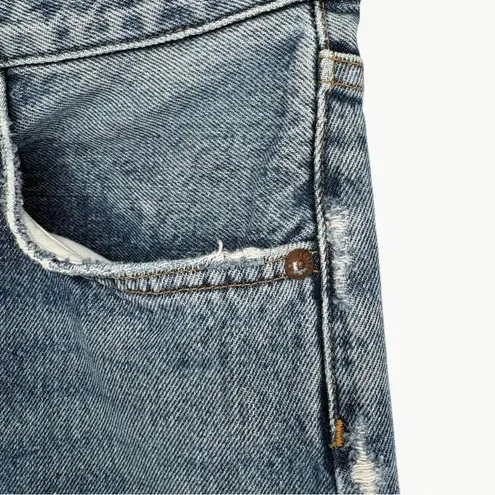 AGOLDE  Riley High Rise Straight Crop Denim Jeans | Sz 27 | Endless (Light Wash)