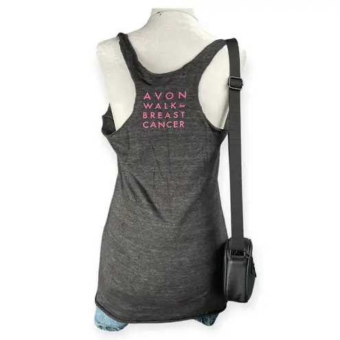 Avon Walk Breast Cancer Hope Tank Top Women’s XL Gray Rhinestone Y2K Graphic