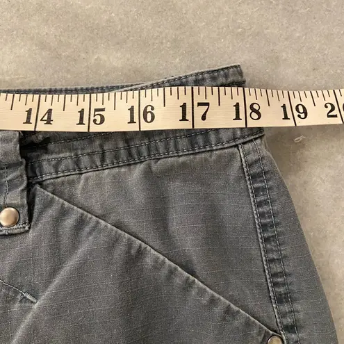 L.L. Bean Size 16P Blue Rip Stop Outdoor Hiking Pants Straight Leg Zip Up