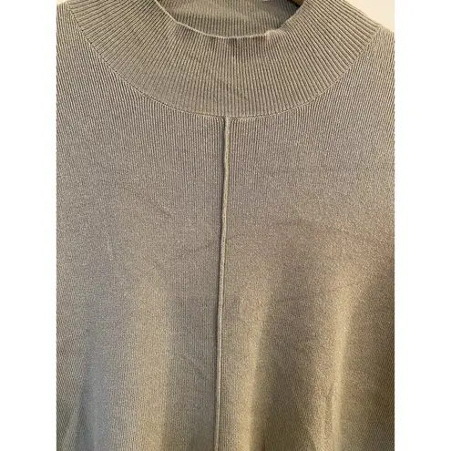 Tahari Mock Neck Sweater Short Sleeve Green Size XL NWT