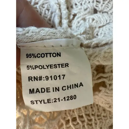 Solitaire small crochet lace top boho cottagecore whimsi 90's hippy shirt anthro