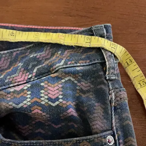 Scotch & Soda Maison Scotch La Bohemienne Mid Rise Skinny Geometric print jeans