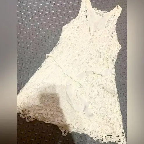 Abercrombie & Fitch Lace Abercrombie dress with ribbon belt spring party embroidered ribbon bow belt - Image 1