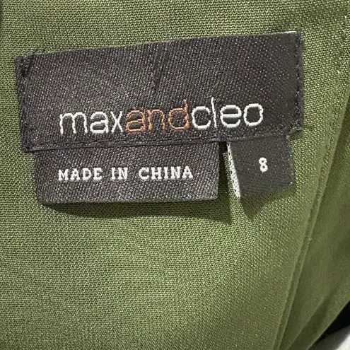 Max and Cleo Strapless Dress in Forest Green Size 8