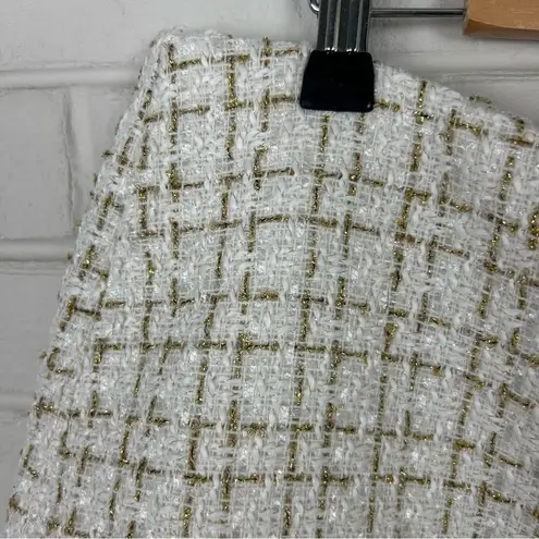 NWT Dolce Cabo White Tweed Knit Mini Skort Size XL