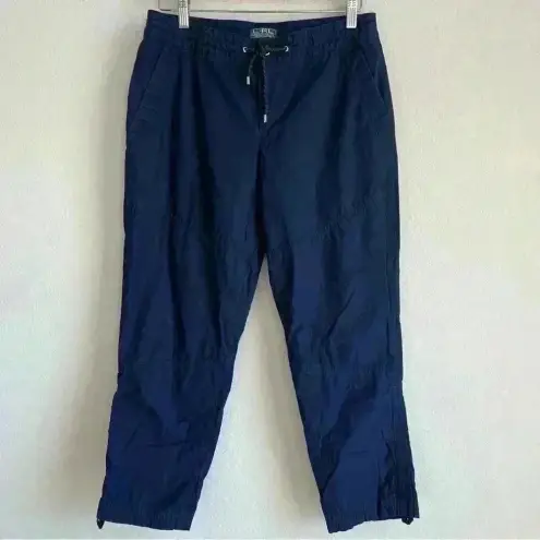 Ralph Lauren Lauren Active ‎ Crop Cargo Activewear Pant Women’s Size 6 Navy Blue