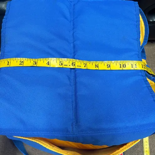 FISHER PRICE Diaper Bag Tote Cooler Bag Blue Yellow Vintage Large Travel 90's