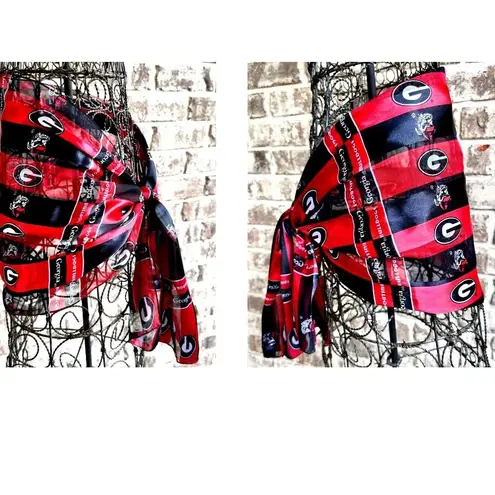 VTG University Georgia Scarf UGA Football Bulldogs Dawgs 58 in L x 12 in NWT Red