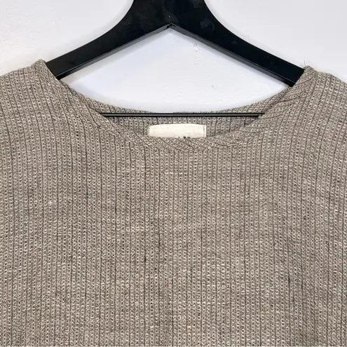 Flax Linen Lagenlook Long Sleeve Maxi Dress Size Large