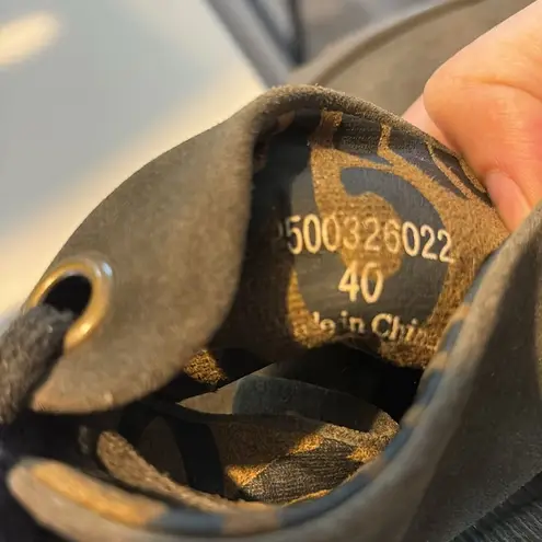 Fly London Women's size 9 Multicolor Green Suede Wedge Ankle Booties Lace Up