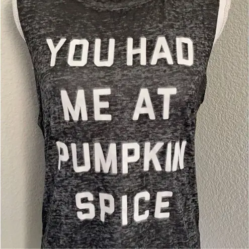 Fifth Sun  “You Had Me At Pumpkin Spice” Muscle Tank Size Medium