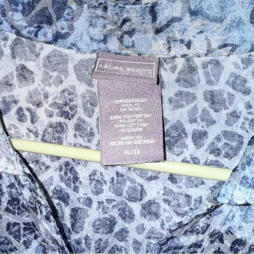 Laura Scott Gray 3/4 Sleeve Button Down Shirt