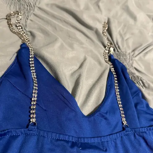 Rue 21  Royal Blue Bodysuit with Chain Straps
