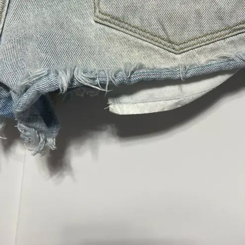 Kancan Estilo XS Distressed Pastel Thread Denim Cut