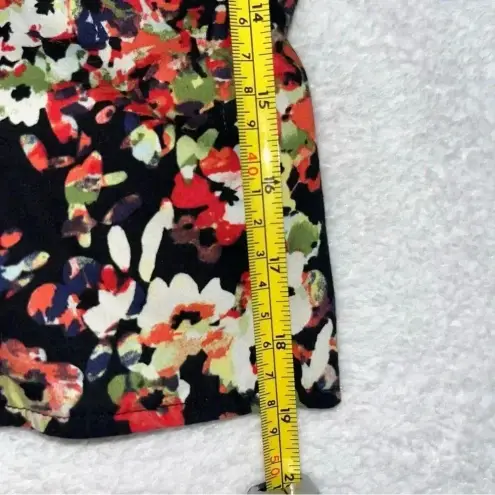 Allen B Floral Zip Bustier Corset Top Womens 10 Dark Romantic Coquette Y2K Indie Black