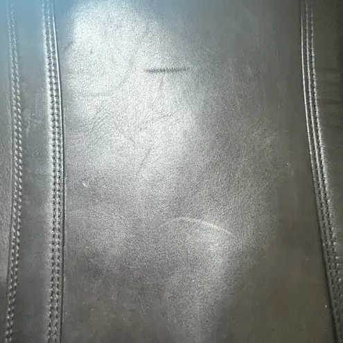 Coach  Work Bag Briefcase Black Leather Commuter Laptop Bag Large #70303 w Strap