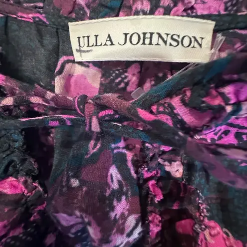 Ulla Johnson WOMENS Prissa Puff Shoulder
Moody Floral Mini Dress size 4
