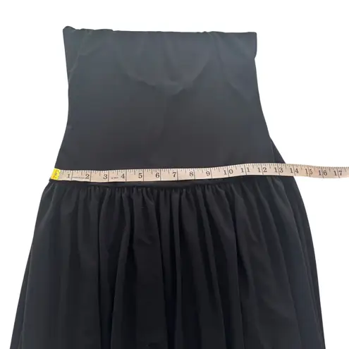 Babaton Aritzia Drop Waist Dress Black Flowy Scoop Back Sleeveless Stretchy XS