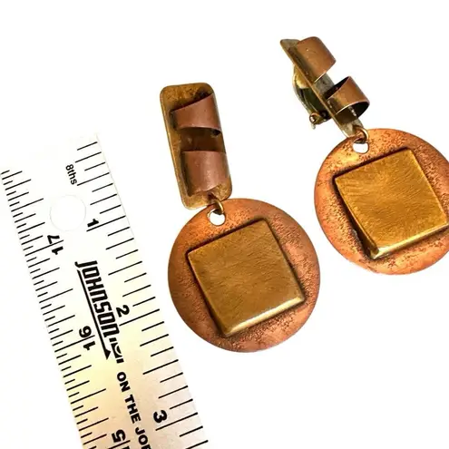 BAER SF ā Vintage Brutalist Copper & Brass Sculptural Clip