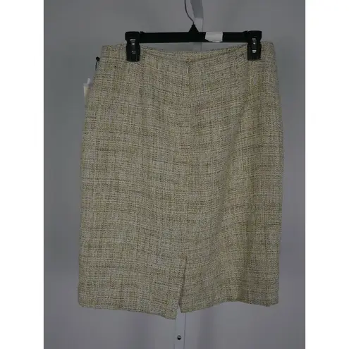 Anne Klein  Tweed Pencil Skirt 6