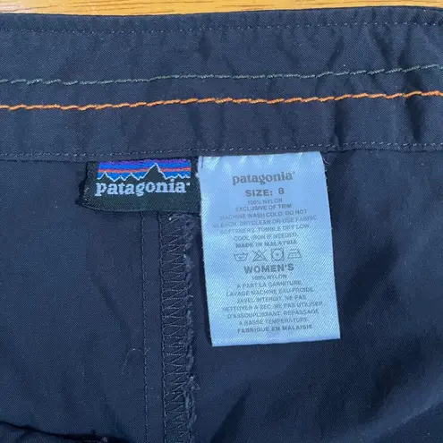 Patagonia  Black Tech Skort Zip Pocket Stretch Golf Tennis Duway Skirt , Size S