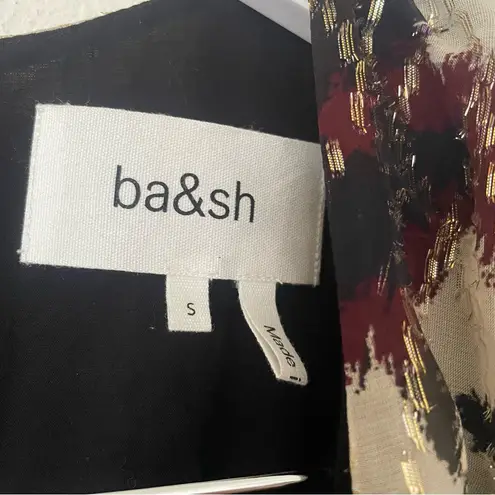 Ba&sh Lady Metallic Lurex Midi Dress