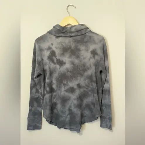 Anthropologie Maeve Ainsley Tie-Dye Thermal Long Sleeve Turtleneck Top Size S