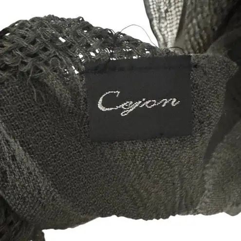 Cejon Gray Pleated Knit Scarf Wrap