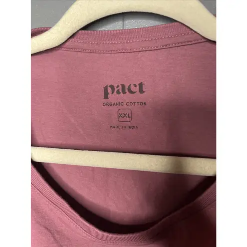 Pact Women Softspun High Neck Tank Top Sz XXL Mauve Organic Cotton Ethical Basic Purple