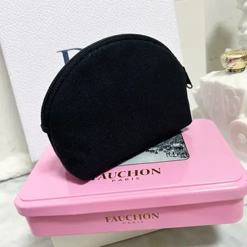 Valentino Garavani Authentic Rare Vintage Mini V Logo Cosmetic Bag / Pouch