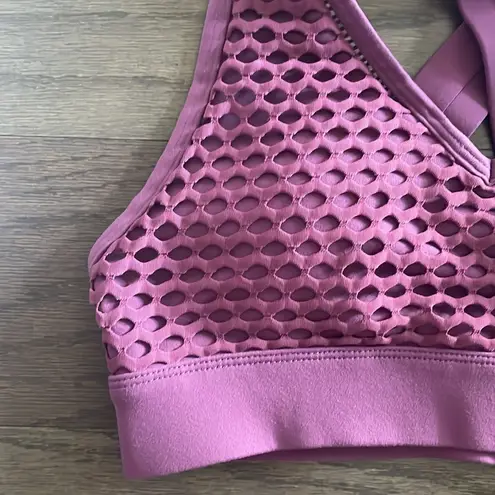 Lorna Jane Purple Mesh Sports Bra - Size XS